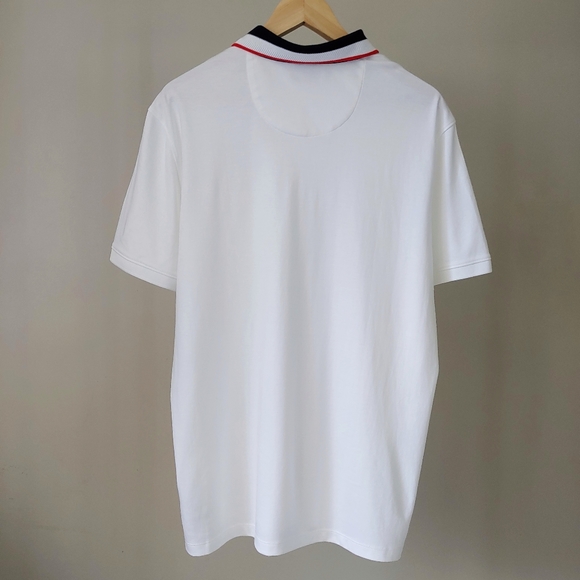 NWT Calvin Klein Liquid Touch Polo T-Shirt Size Large Cotton White - Picture 3 of 13